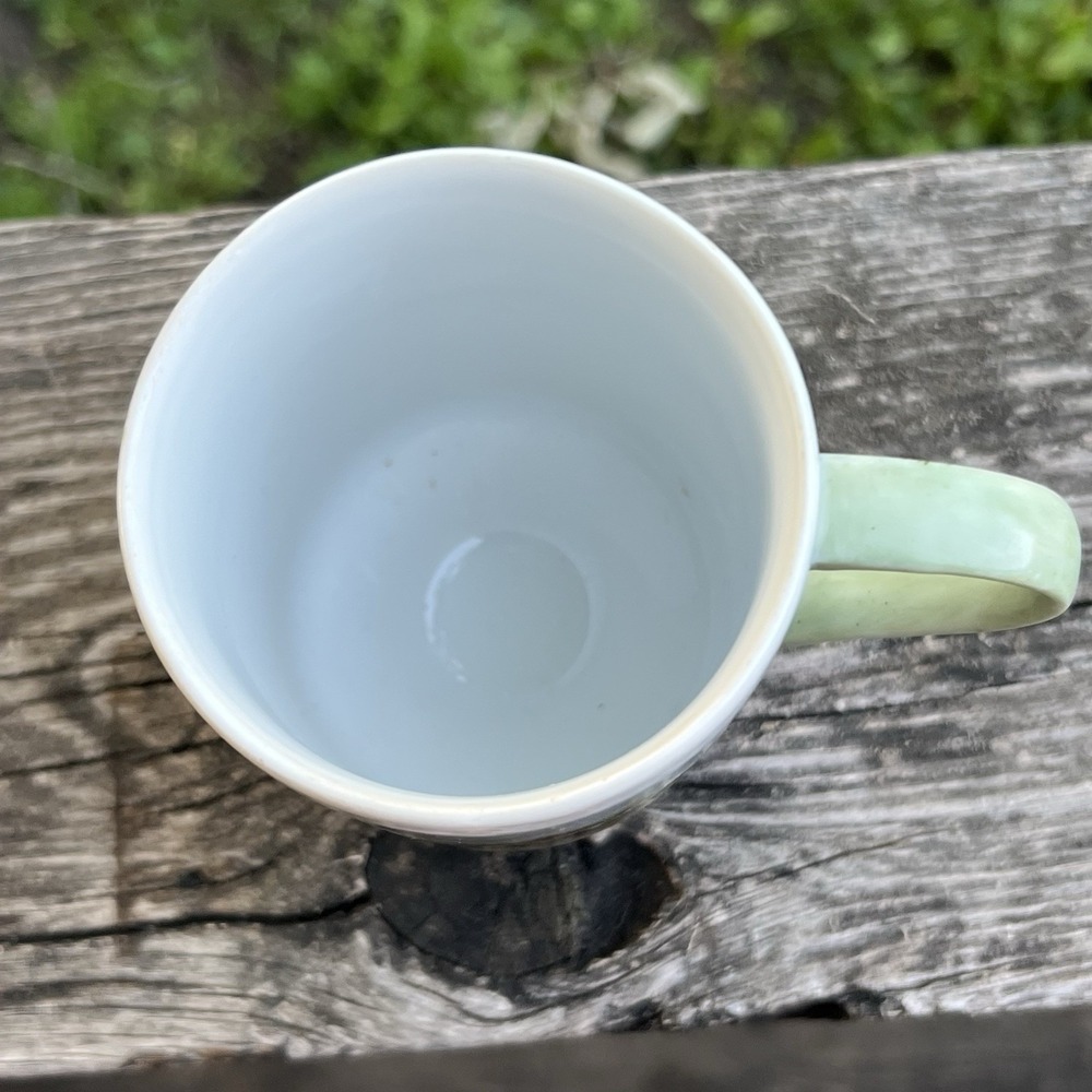 Vintage Hand Painted Farm Scene Pedestal Mug Personalized Signed 1981 - Picture 6 of 9